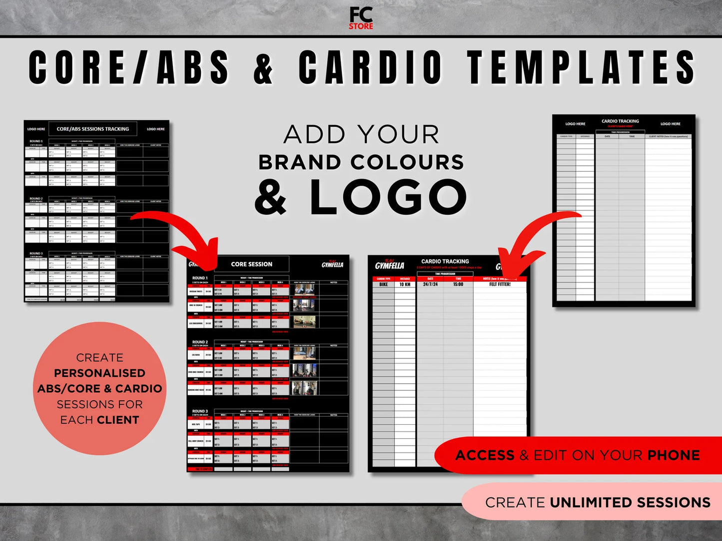Trackers/modèles d'entraînement et de nutrition pour les entraîneurs personnels et les entraîneurs de fitness en ligne !