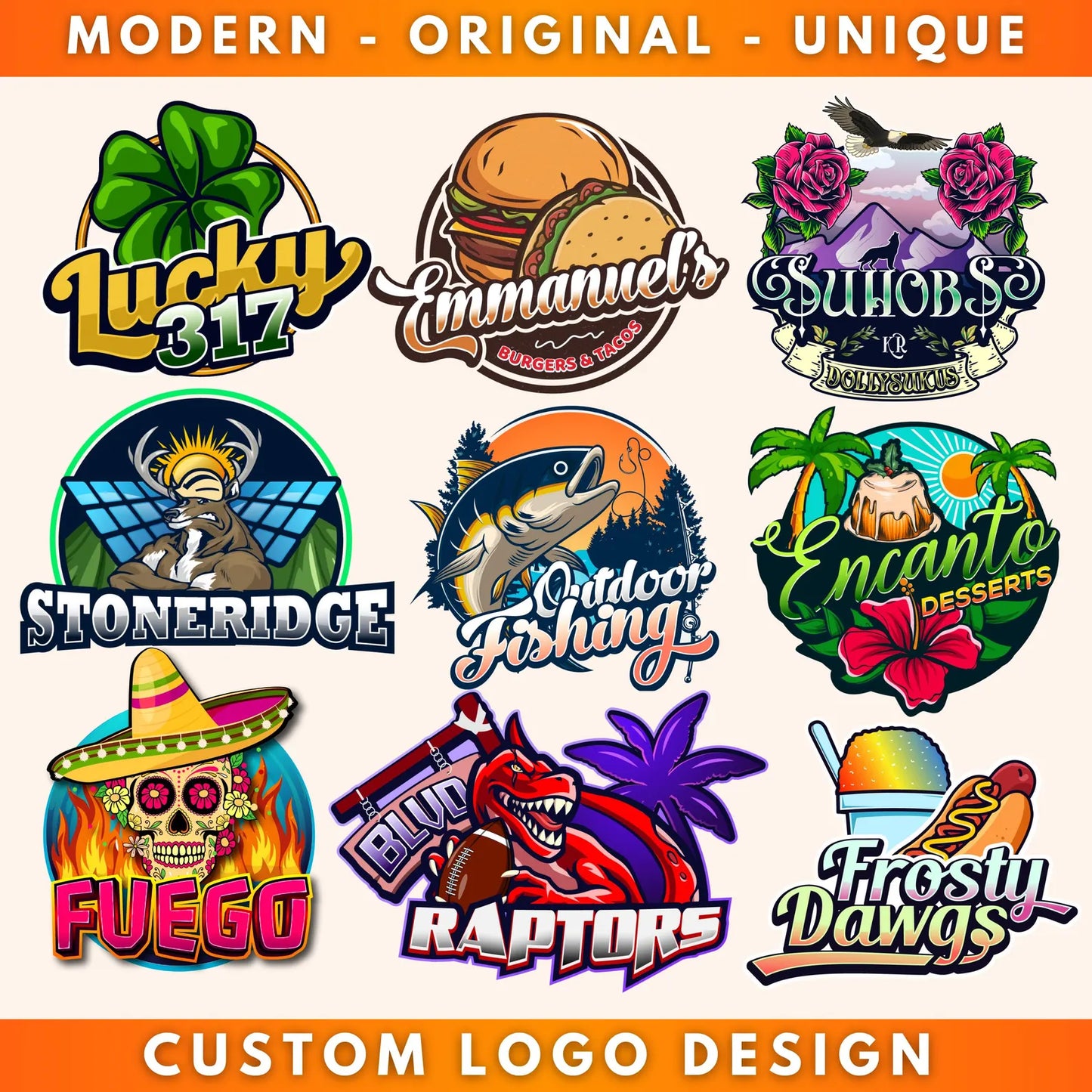 Création de logo personnalisé, Création de logo d'entreprise, Graphiste professionnel, Créateur de logo d'entreprise moderne, Logo de marque dynamique, Création de logo